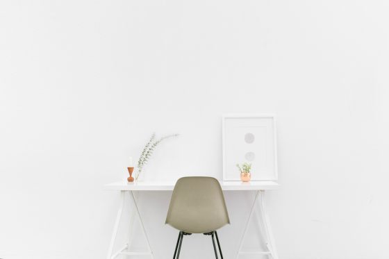 White desk