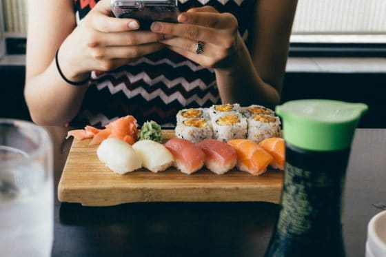 Sushi with a friend